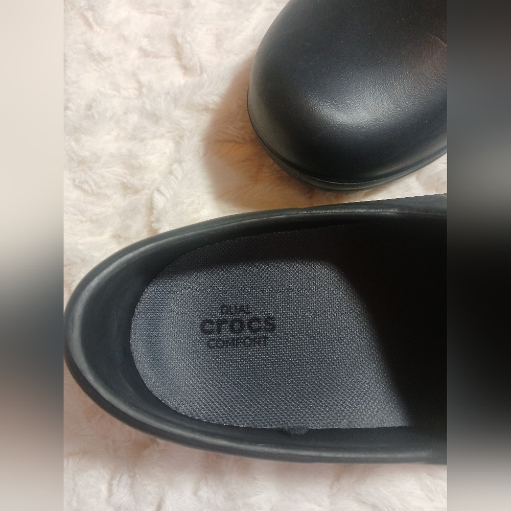 Crocs Neria Pro II Clogs Womens 10 Slip On Slip Resistant Black Work Shoes - Picture 7 of 10